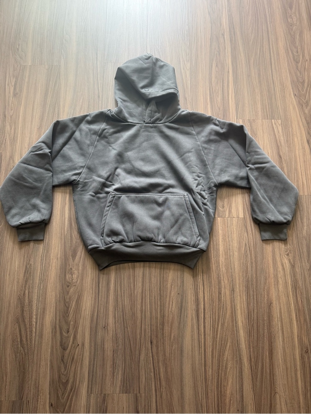 Yeezy Gap 55 Shrunken Hoodie Dark Grey XS YZY